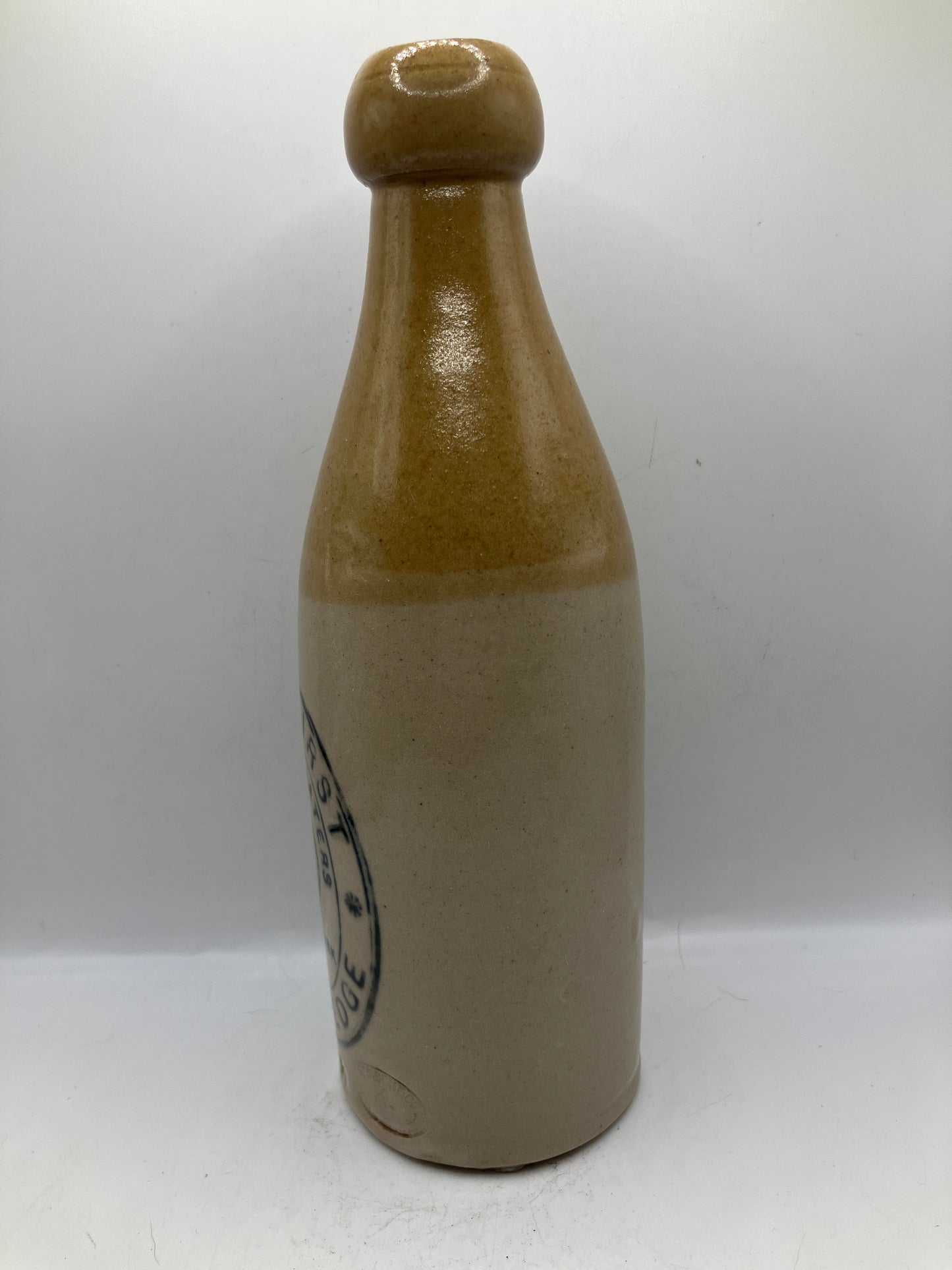 Stoneware ginger beer bottle, Liversedge