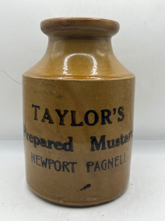 Large Brown Taylor’s mustard pot