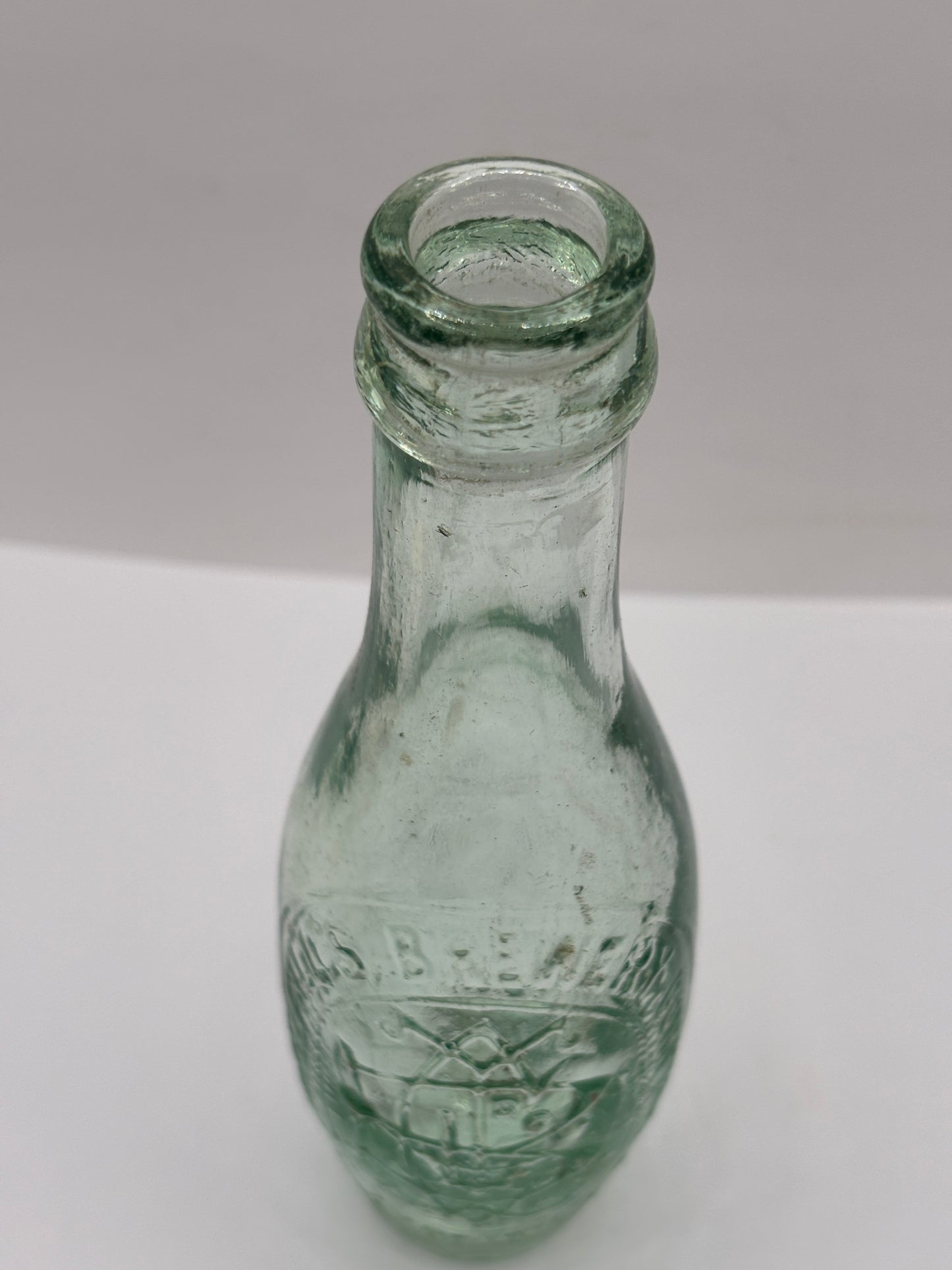Old flat bottom hamilton bottle, Threlfalls brewery co
