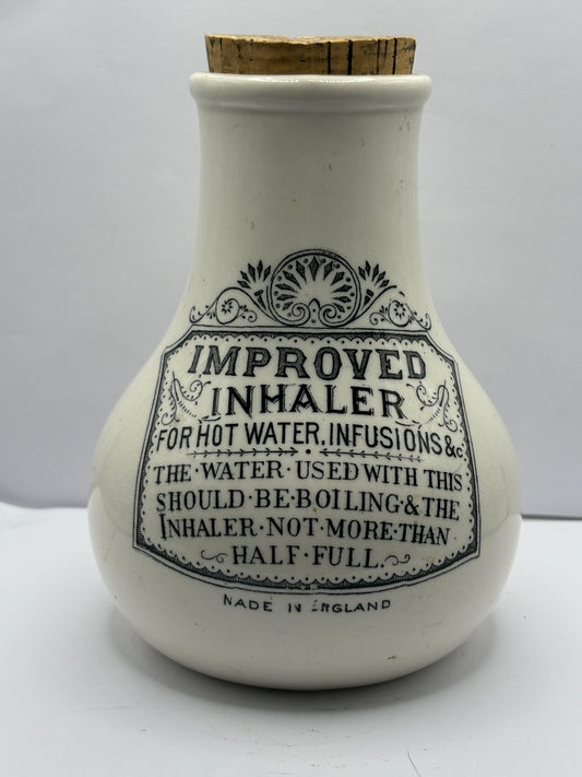 Improved earthenware inhaler, english advertising