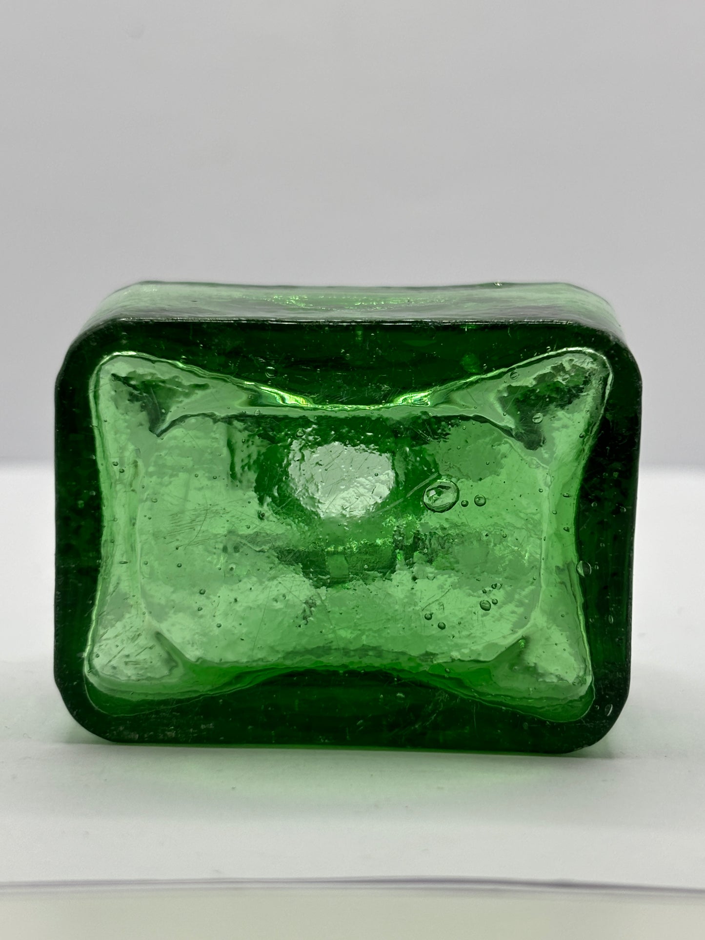 Old green inkwell