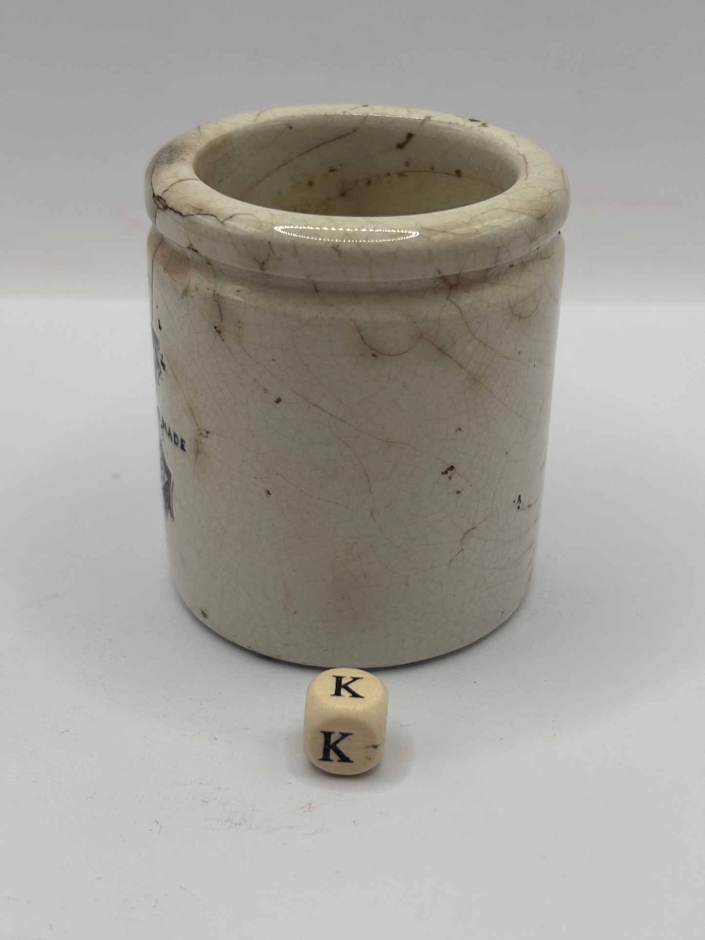 Old sainsburys advertising pot, home made potted meats (k)