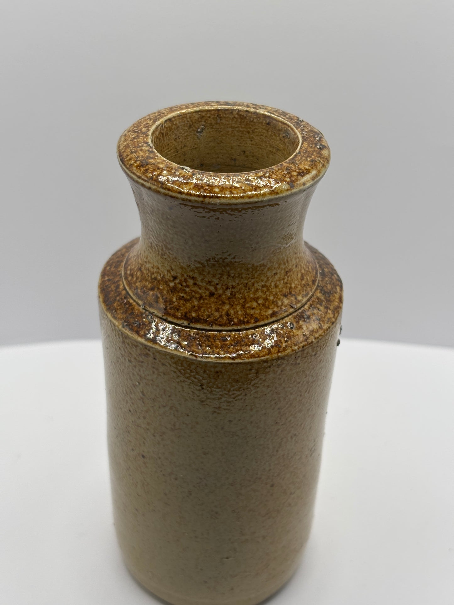 Old stoneware blacking pot