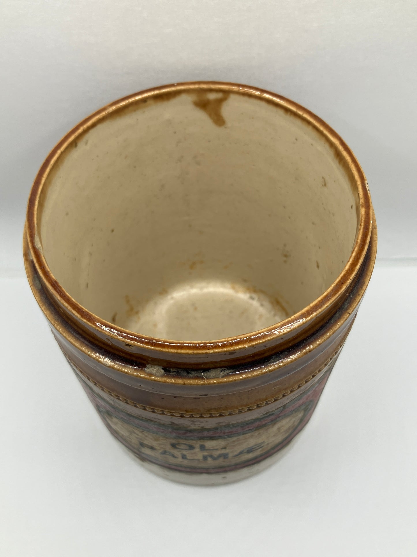 Antique chemist jar, with original label