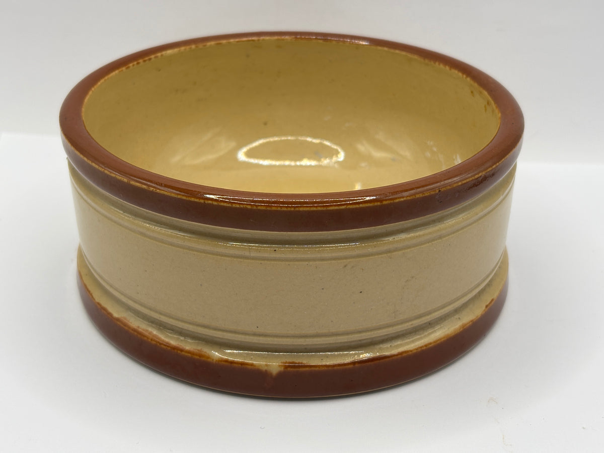 Old Victorian stoneware dog bowl