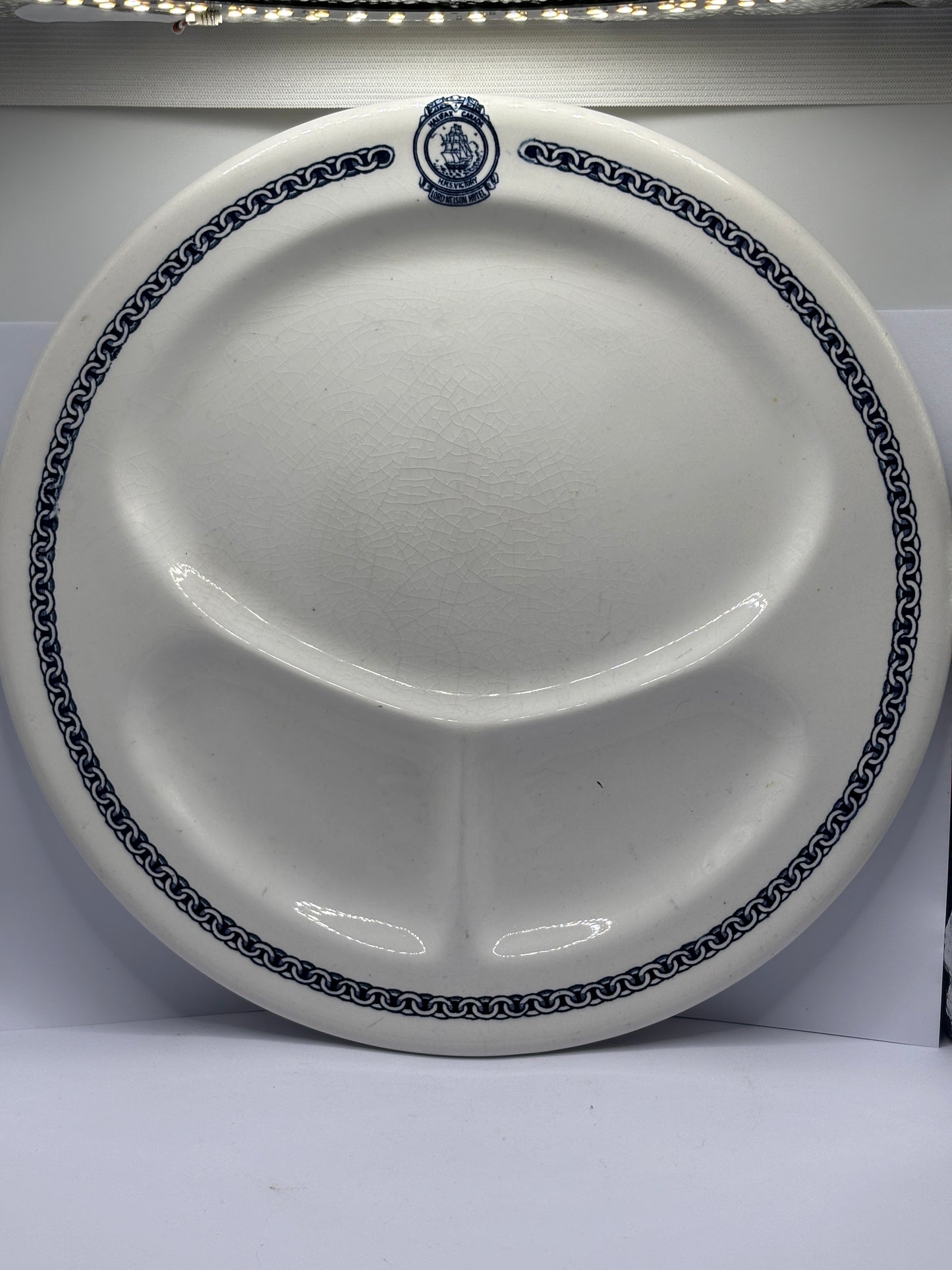 Old advertising plate/platter. Halifax Canada. HMS VICTORY. Lord nelson hotel