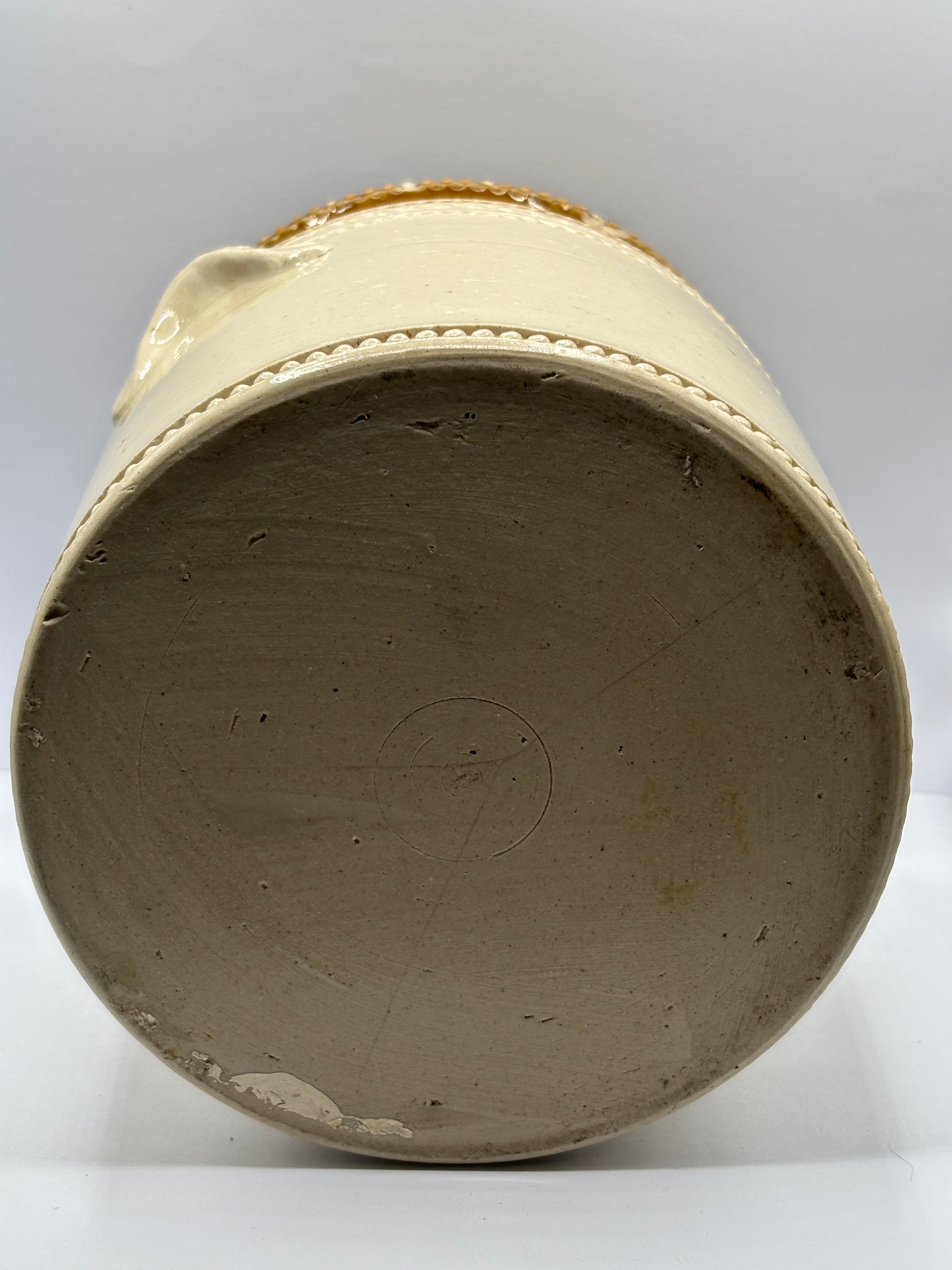 Old stoneware butter crock, stoneware jar