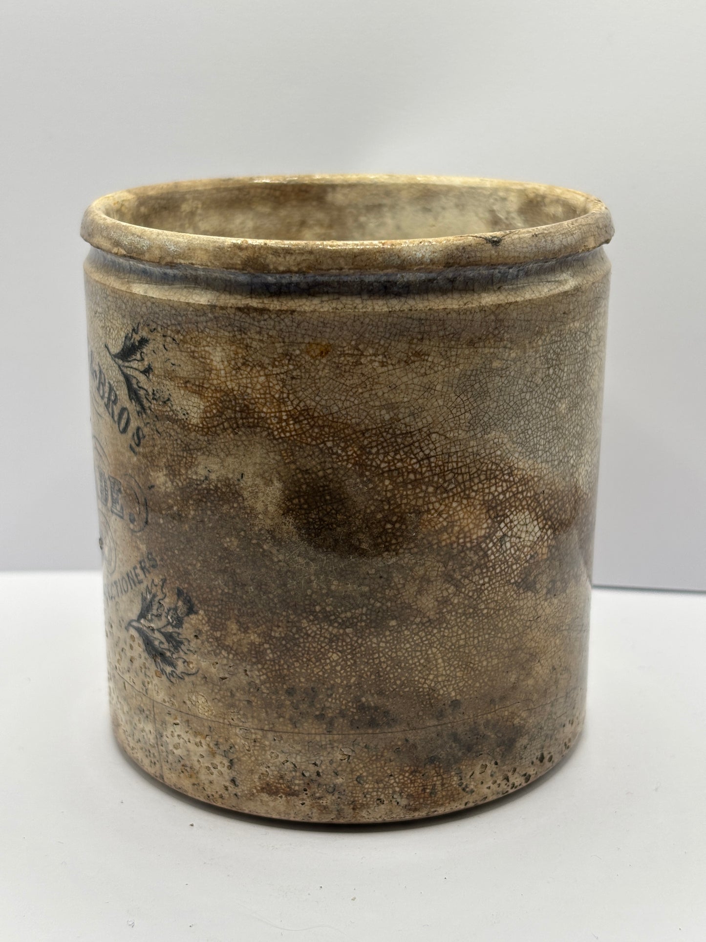 Old rare 1lb John Buchanan marmalade jar, Scotch Marmalade Glasgow