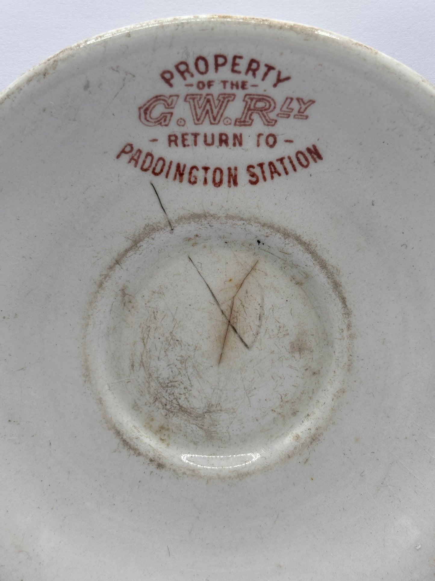 Old GWR Paddington station plate, Great western railway