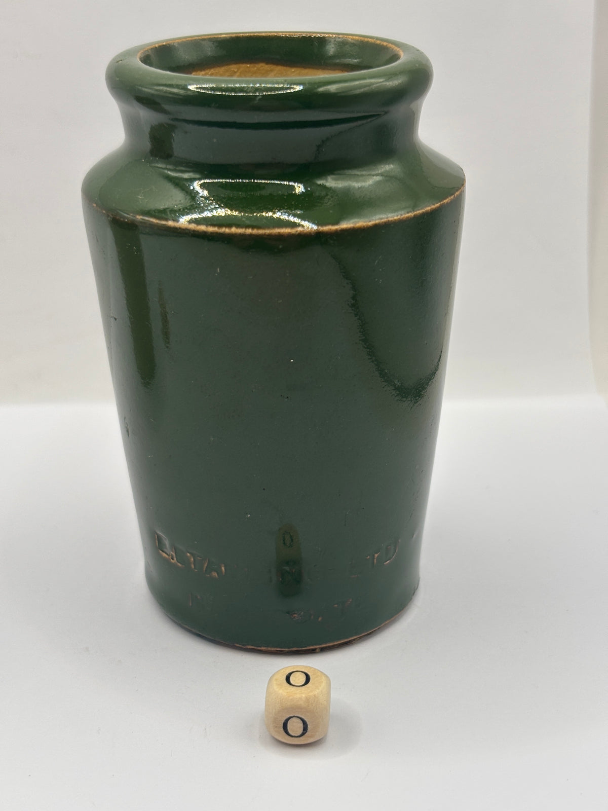 Old advertising cream pot, L.Standring Harrogate