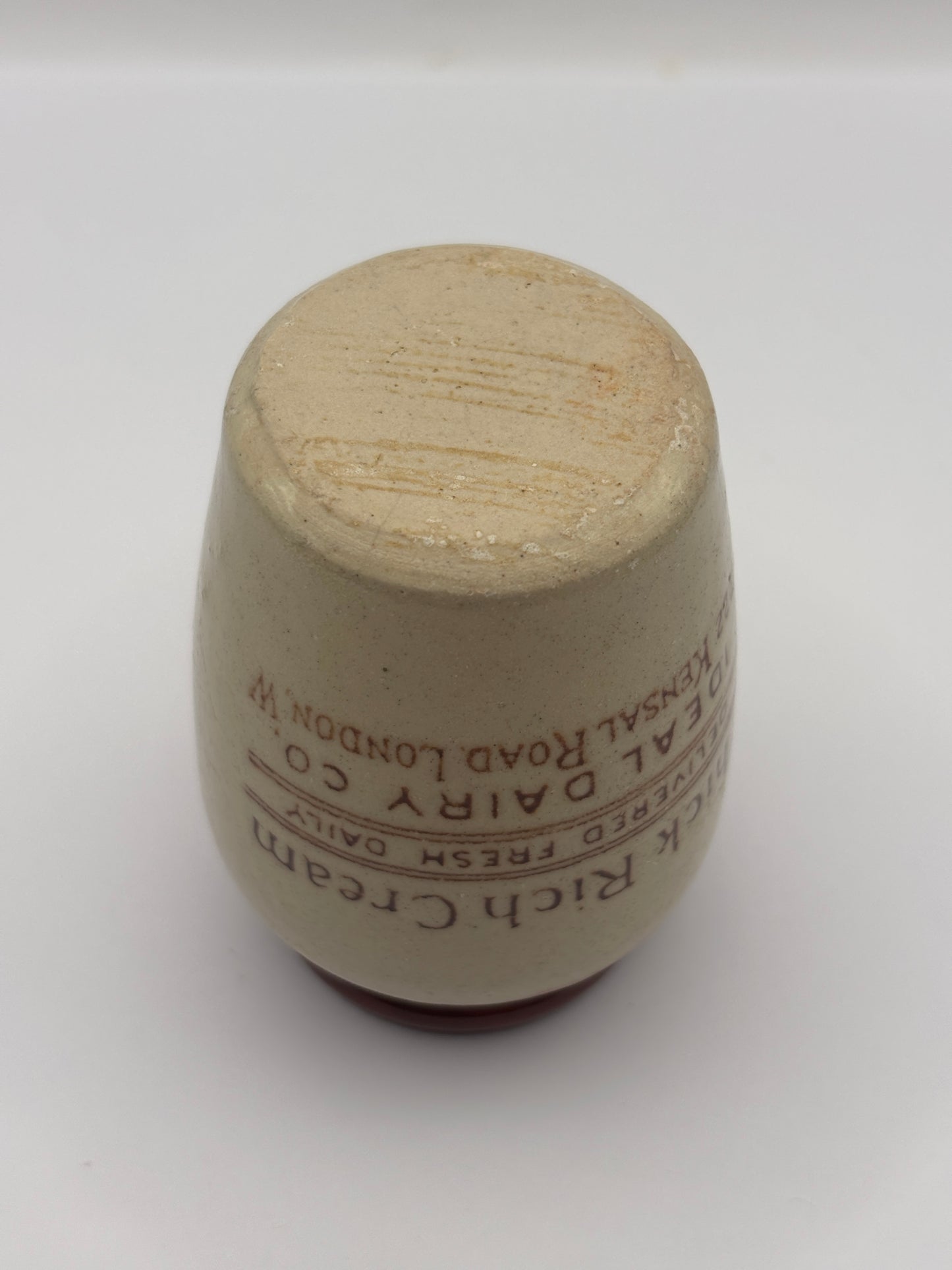 Old advertising cream pot, Ideal dairy. Rich thick cream 7cms