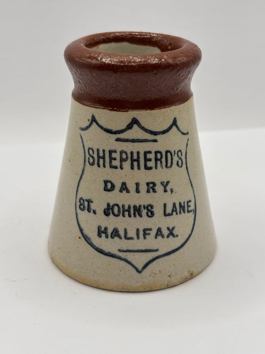 Old advertising cream pot, Shepards dairy