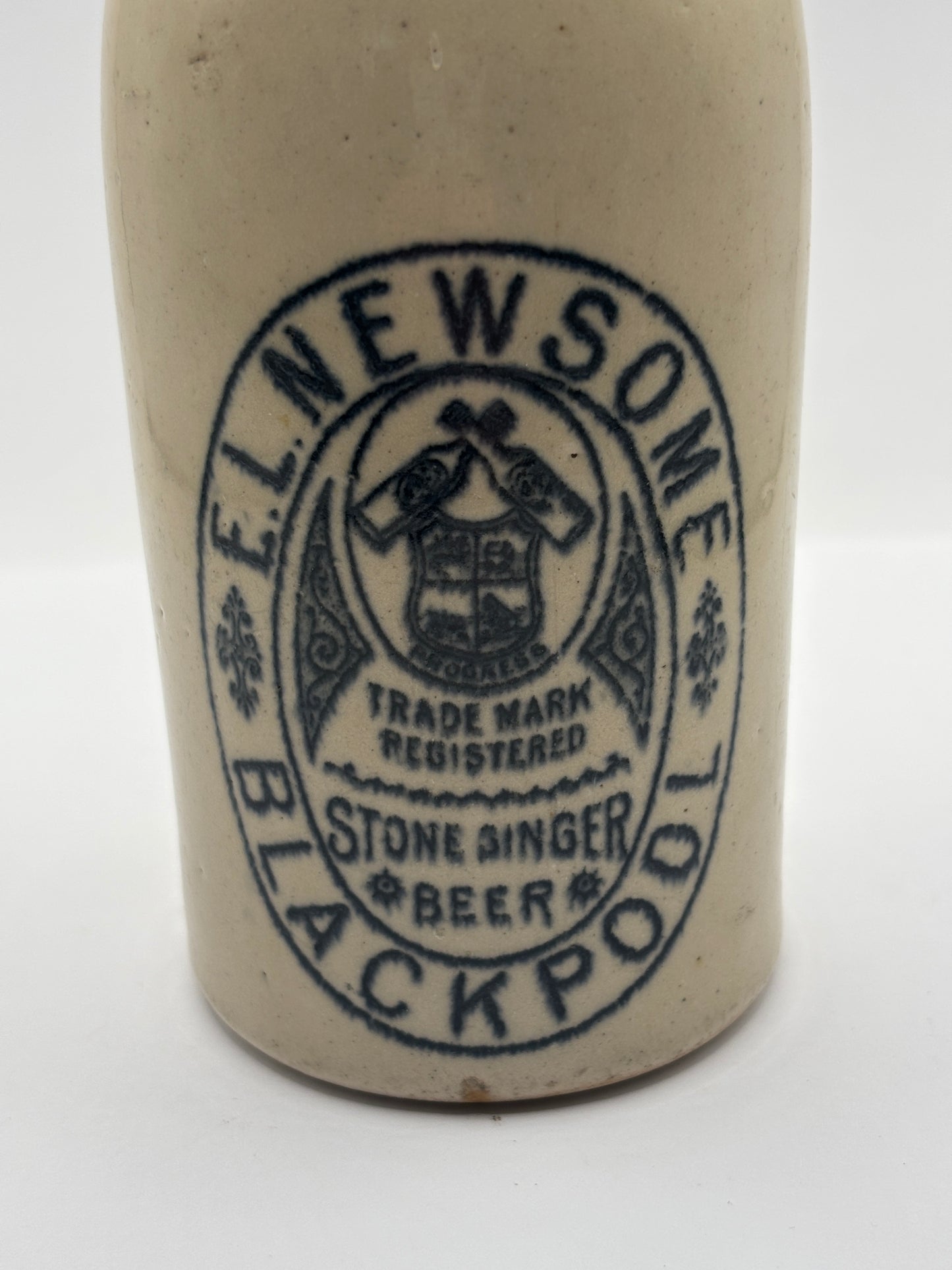 Old Blackpool ginger beer bottle, EL Newsome