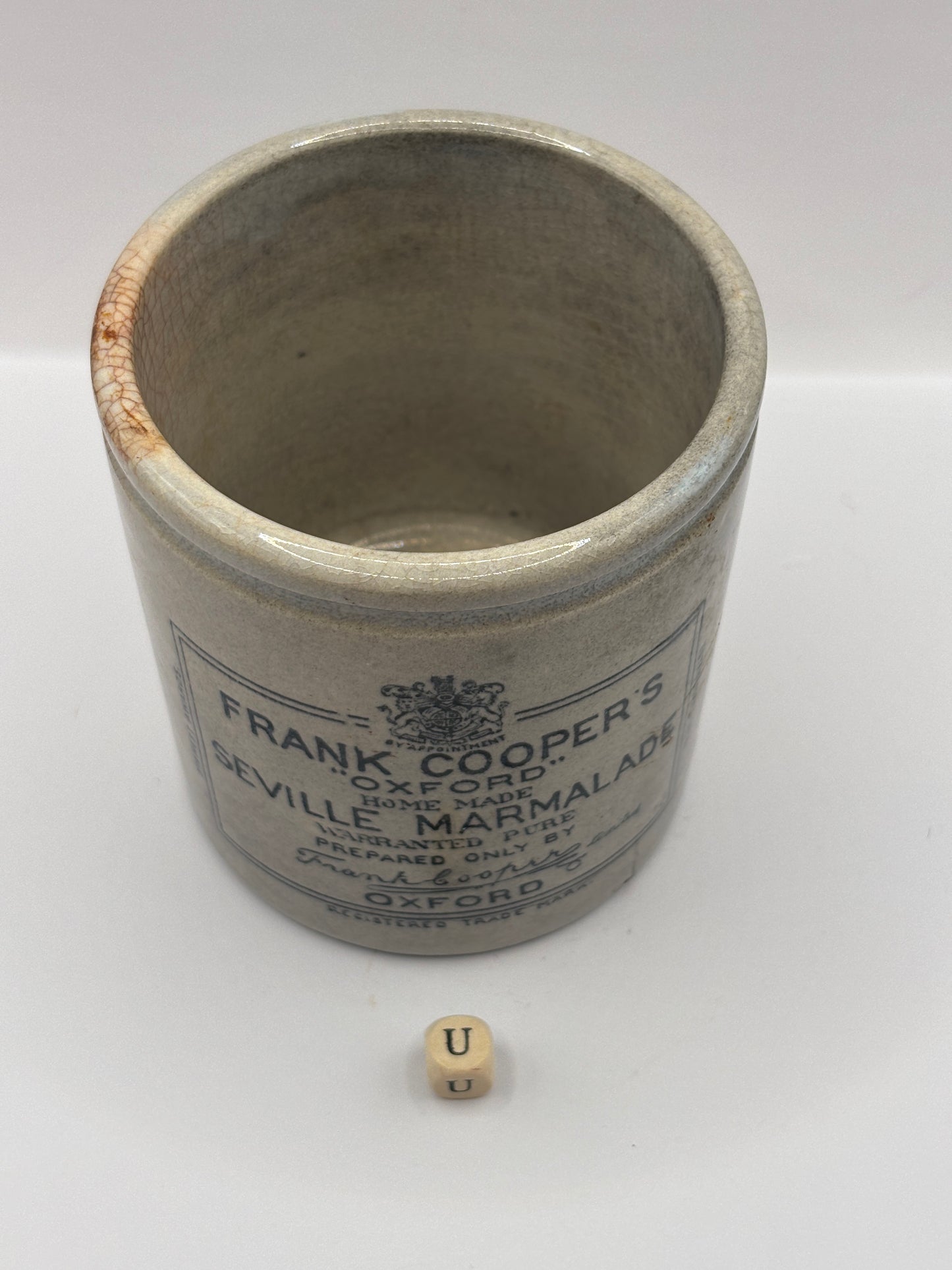 Old 1lb frank coopers marmalade jar (u)