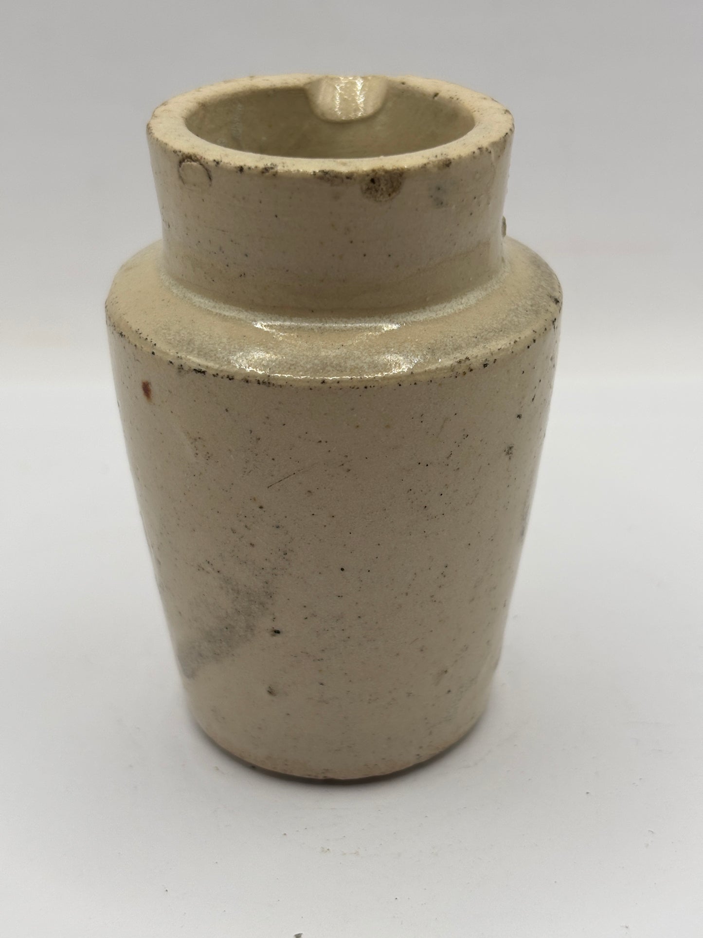 Old Leeds advertising cream pot, Provinicial dairies Leeds 8cms