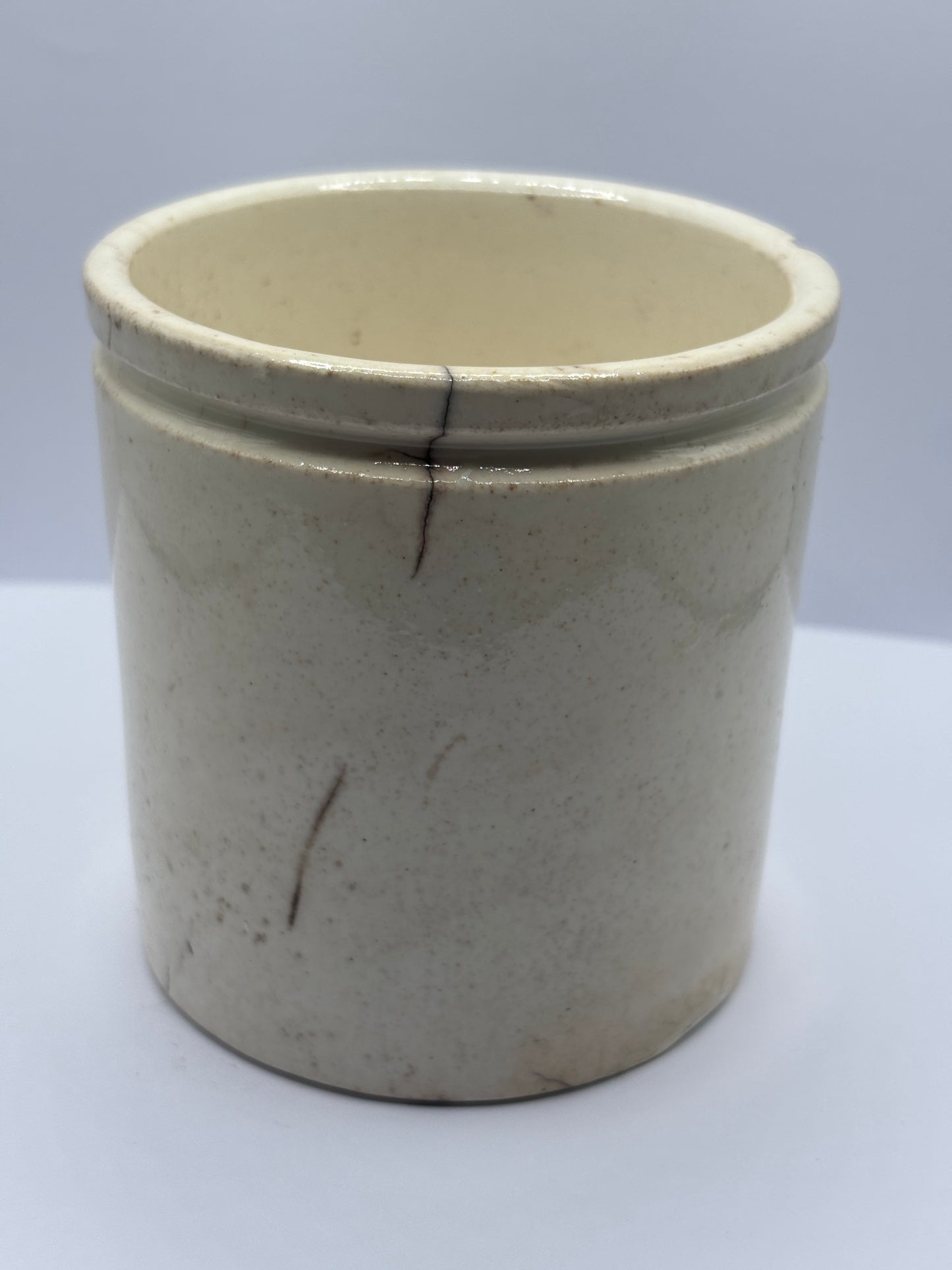 Rare John moir advertising marmalade jar, Pure orange marmalade. Damaged/ repaired