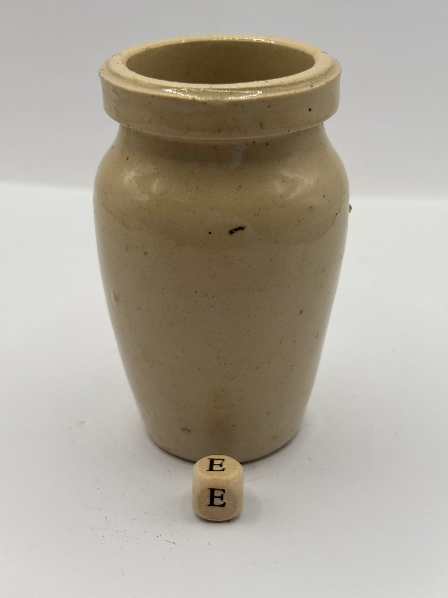 Old stoneware advertising Virol jar (E) 8cms