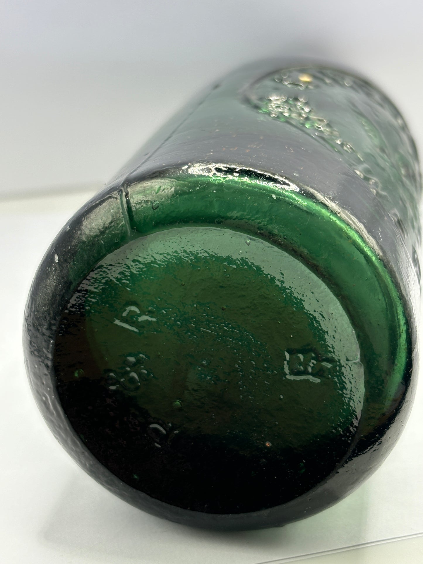 Old green glass beer bottle, Cirencester brewery