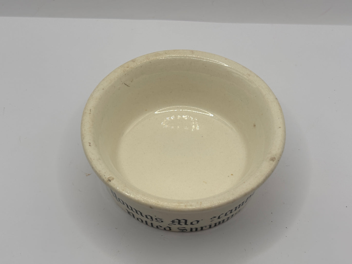 Old advertising paste pot, Youngs Morecambe Potted shrimps (A)