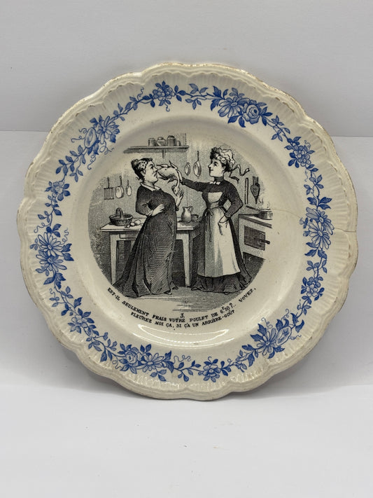 Old french plate