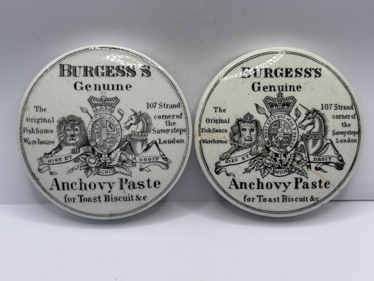 2 old damaged advertising lids