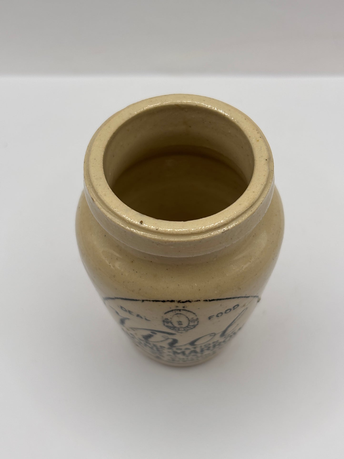 Old stoneware advertising Virol jar 8cms