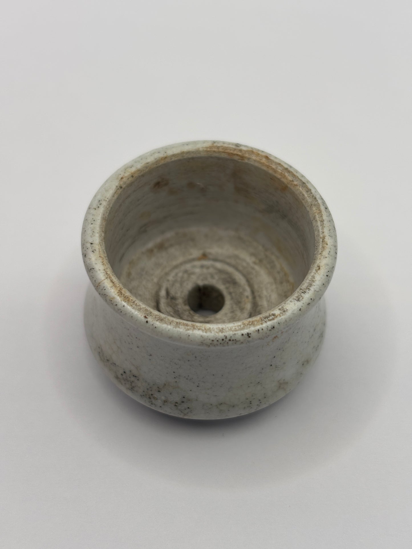 Old advertising baby feeder lid, S maw & son