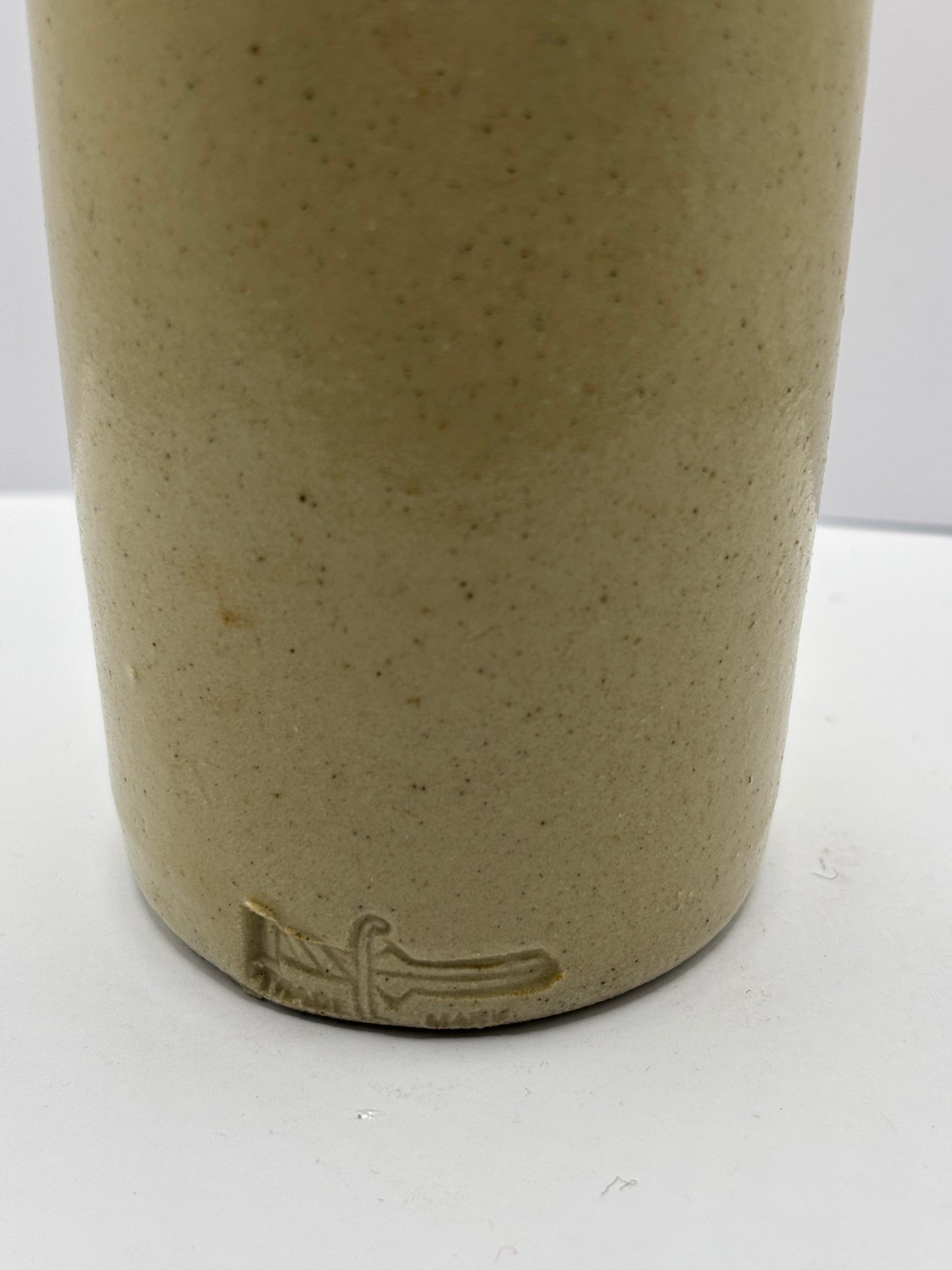 Tall stoneware ink with trade mark, FM & Co