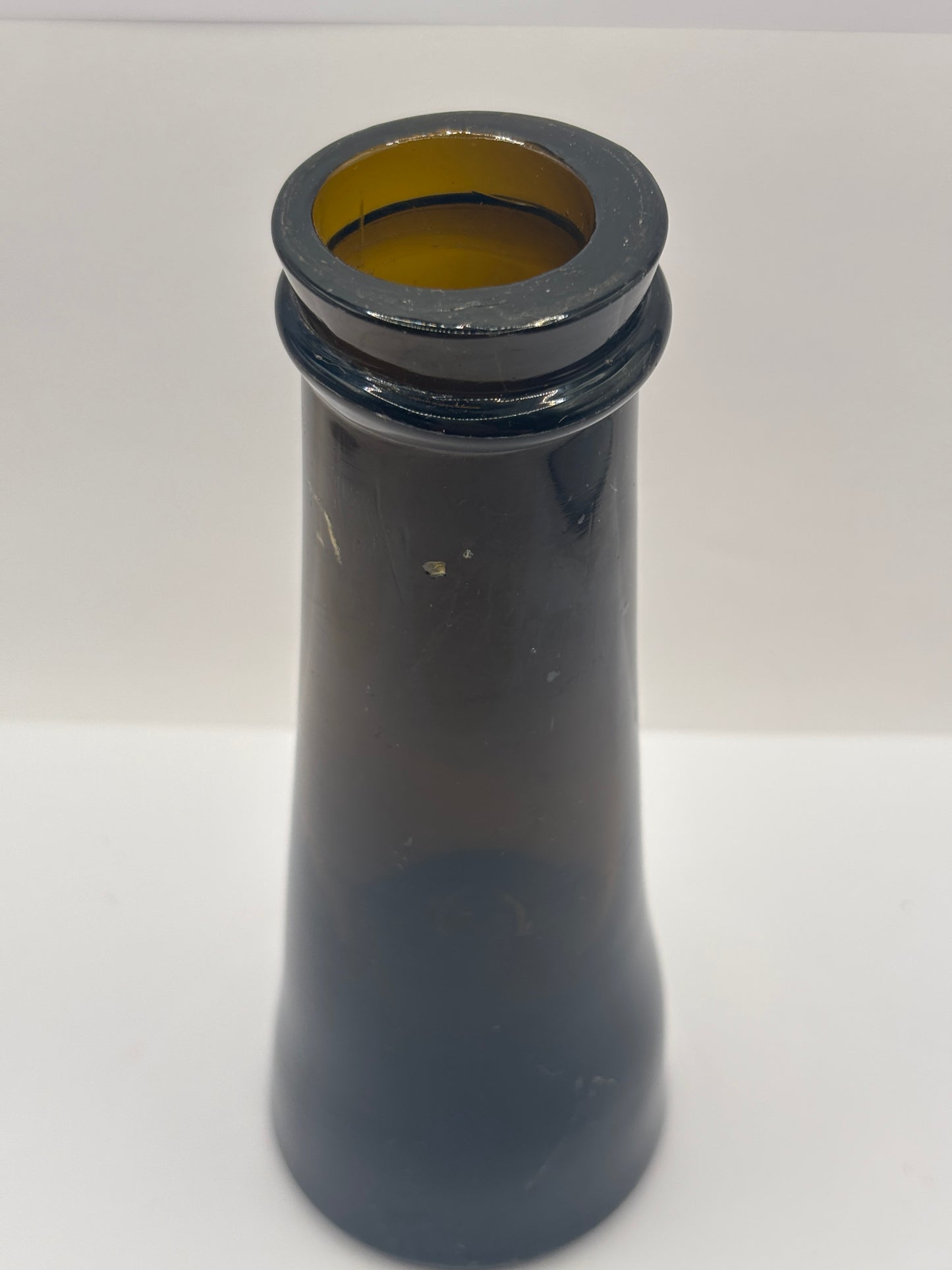 Old glass truffle jar