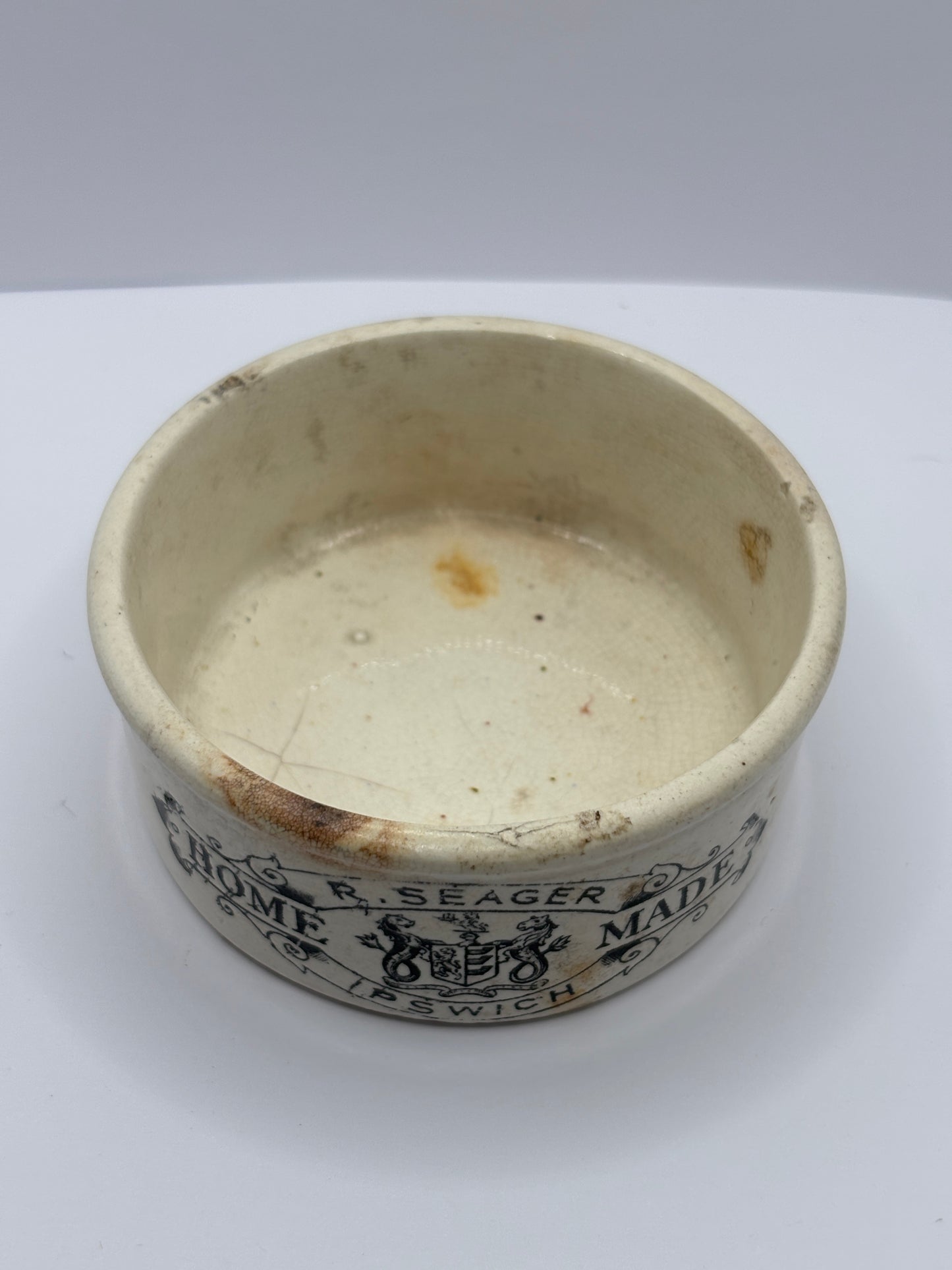 Old seagers meat paste pot