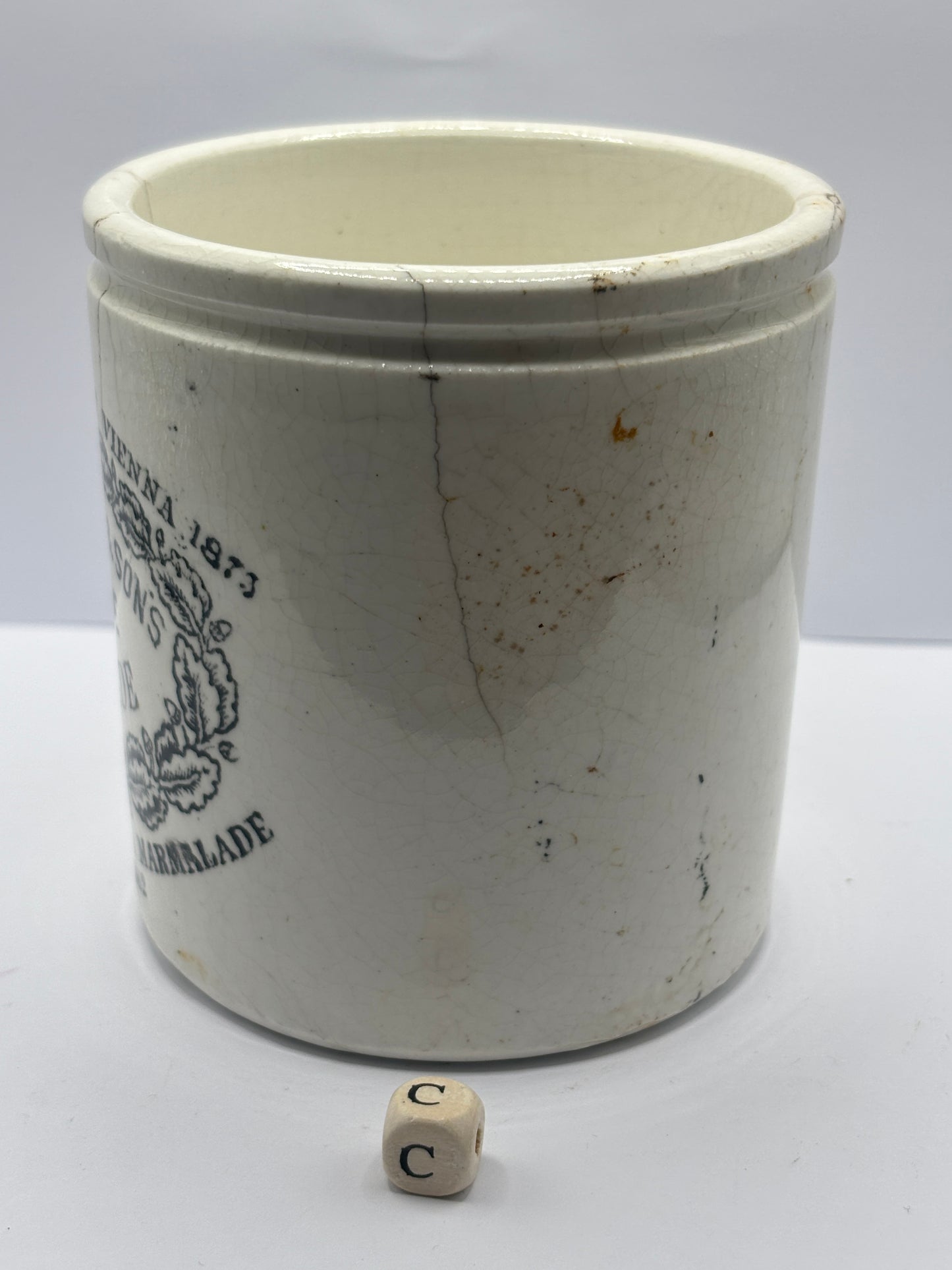 Old 1lb James Keiller dundee marmalade jar (c)