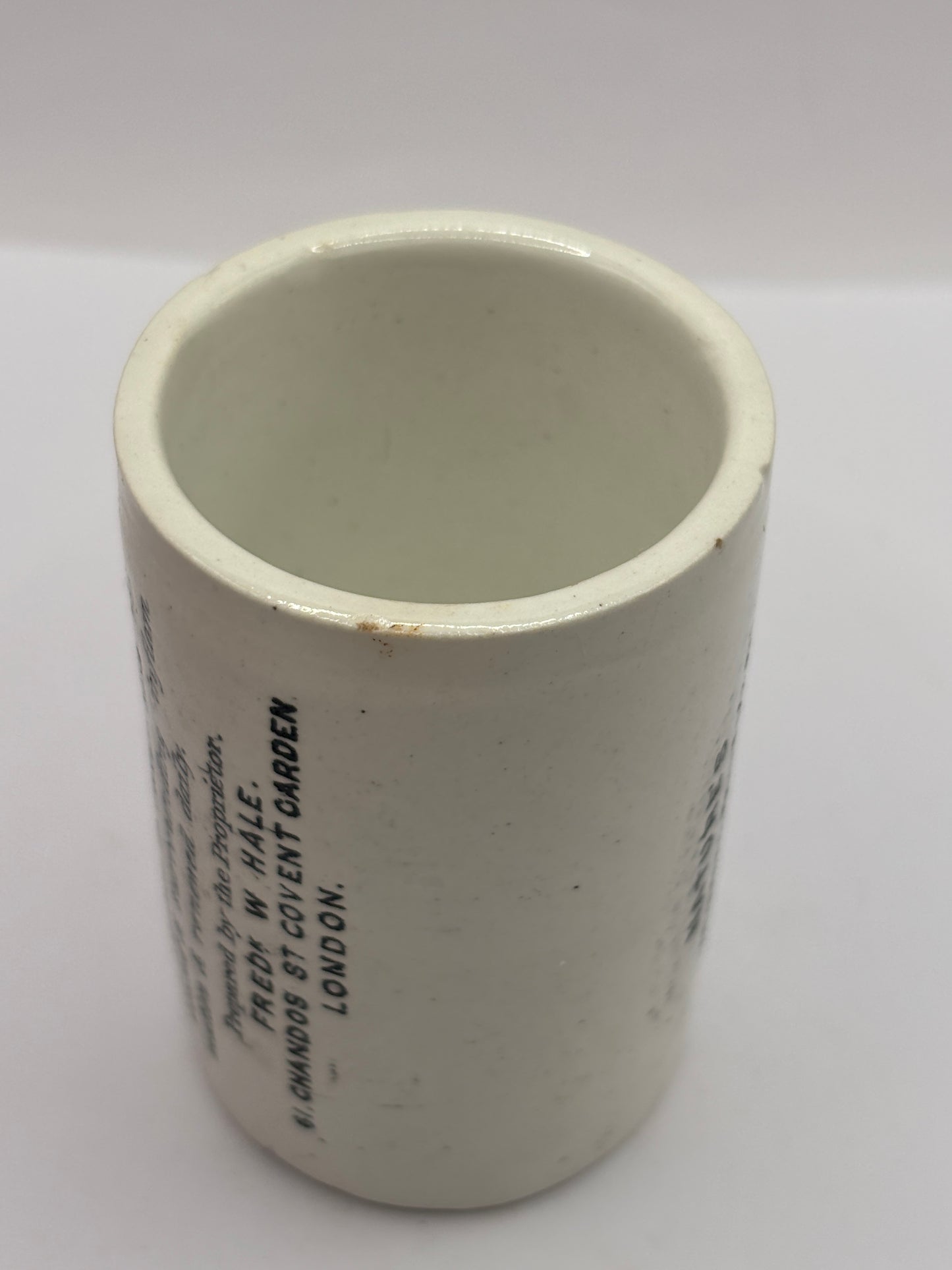 Old advertising ointment pot, Natures herbal ointment 7cms