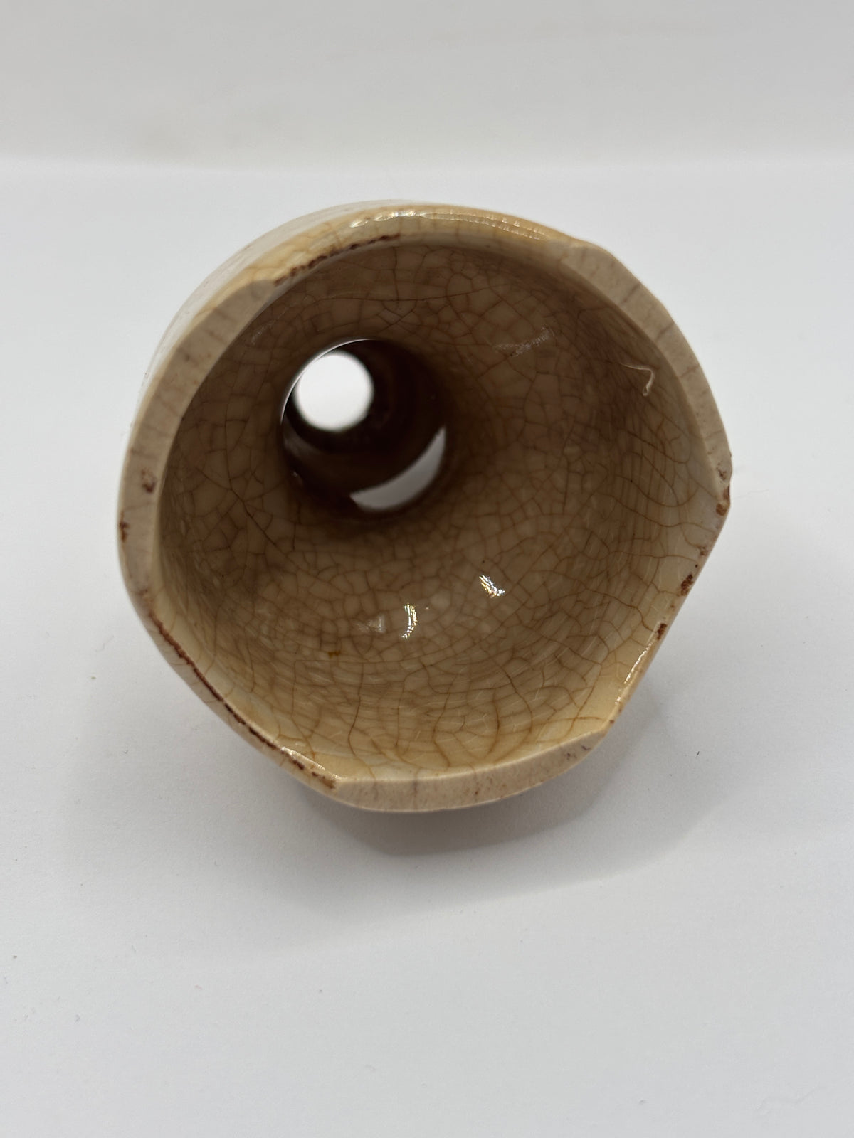 Old stoneware pie funnel