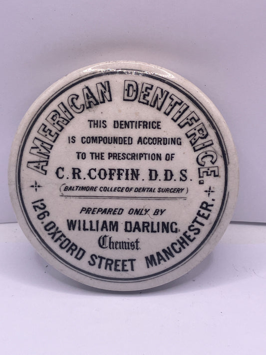 American dentifrice advertising pot lid (lid only)