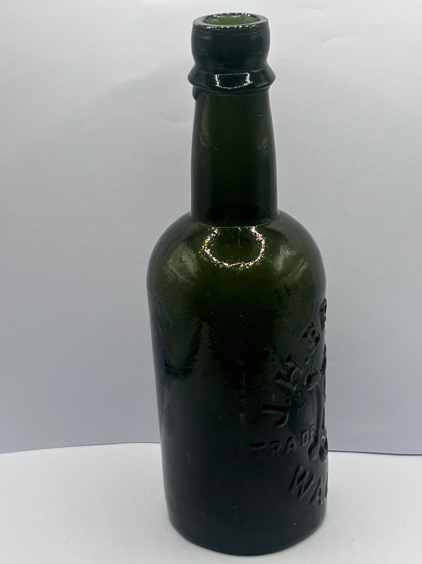 Old Walker beer bottle, SH BRANNAN