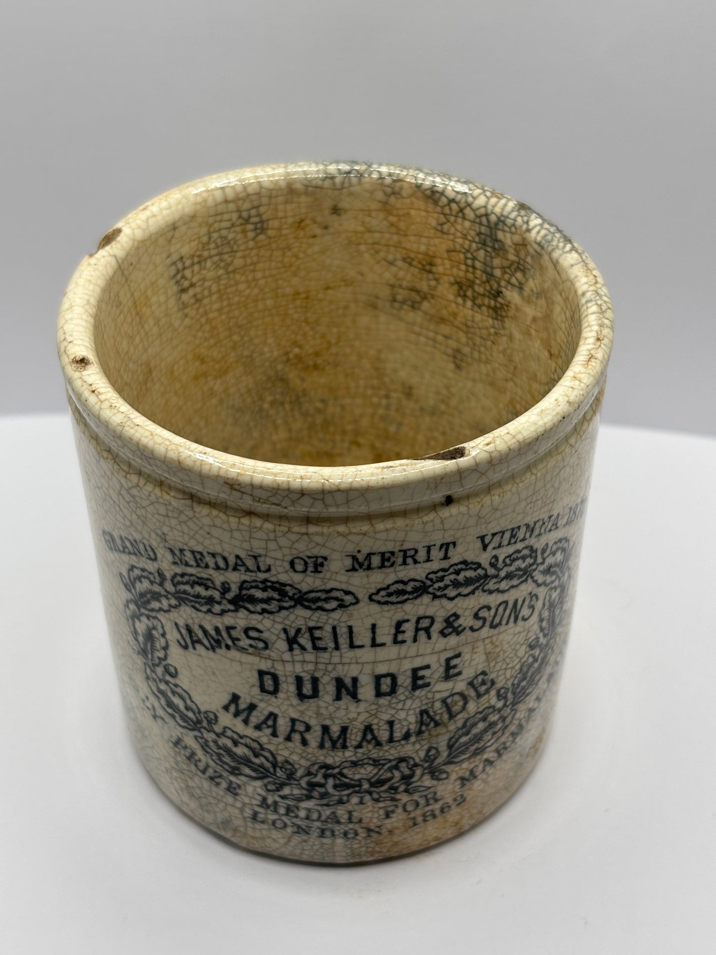 Old 1lb James Keiller Dundee marmalade jar