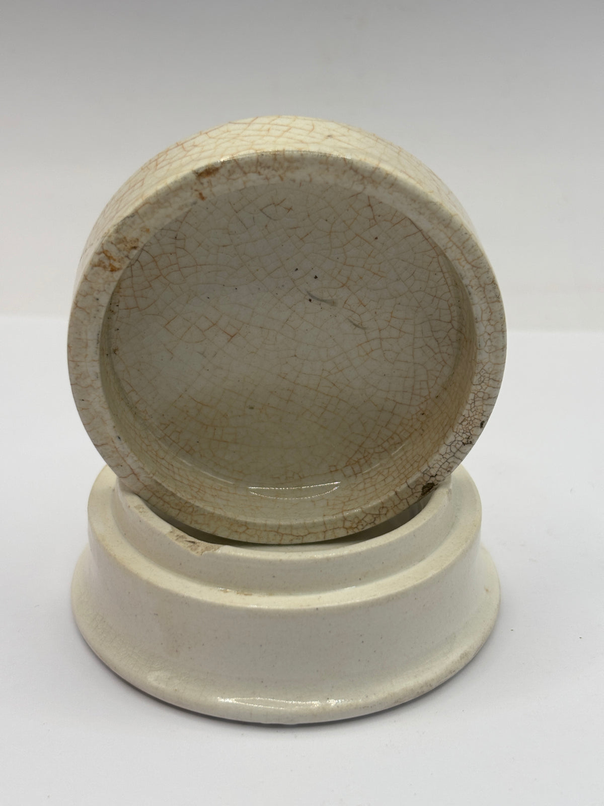 Old advertising lid and base. delicately perfumed cold cream