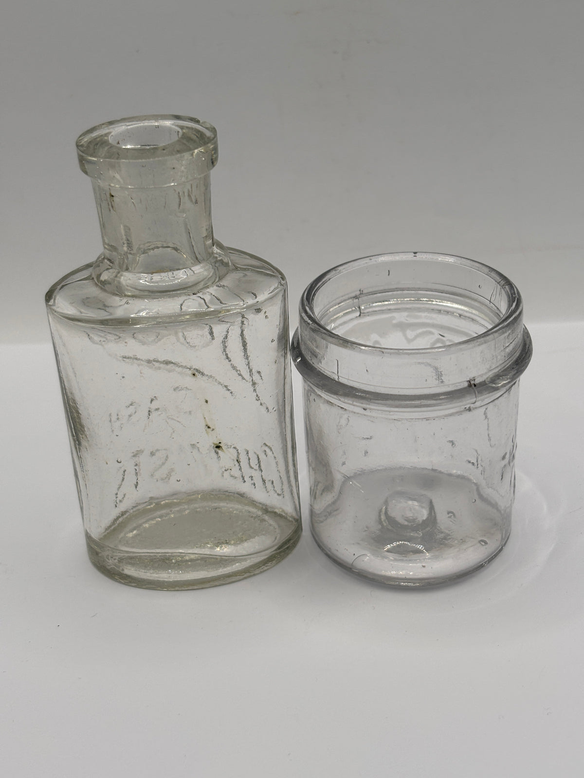 2 old Boots cash chemist bottles