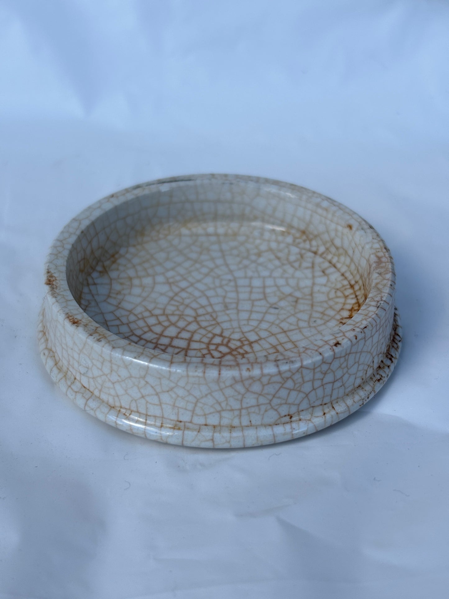 Old otto of rose cold cream advertising lid, pot lid. Harrogate