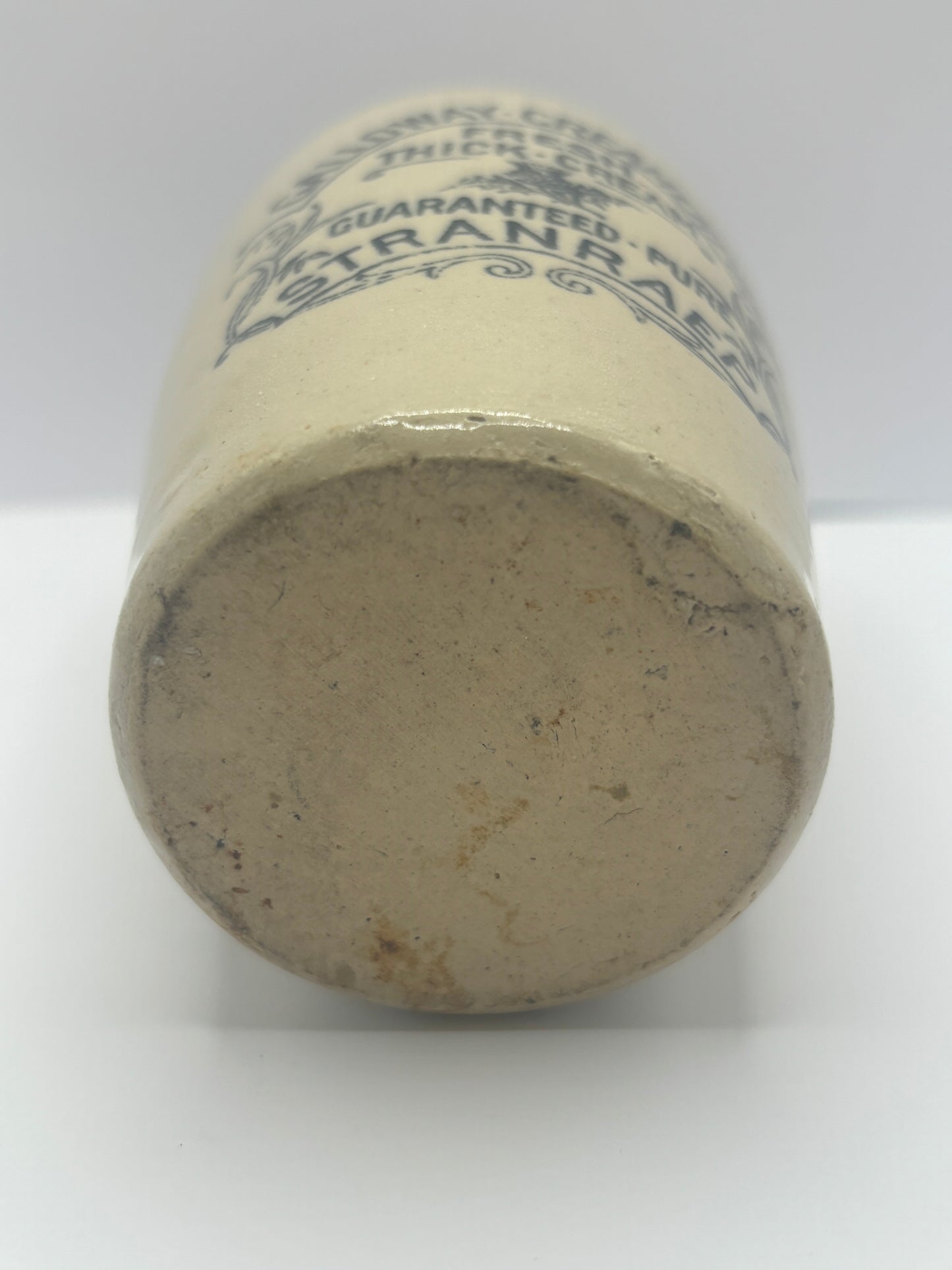 The Galloway creamery, white stoneware cream pot