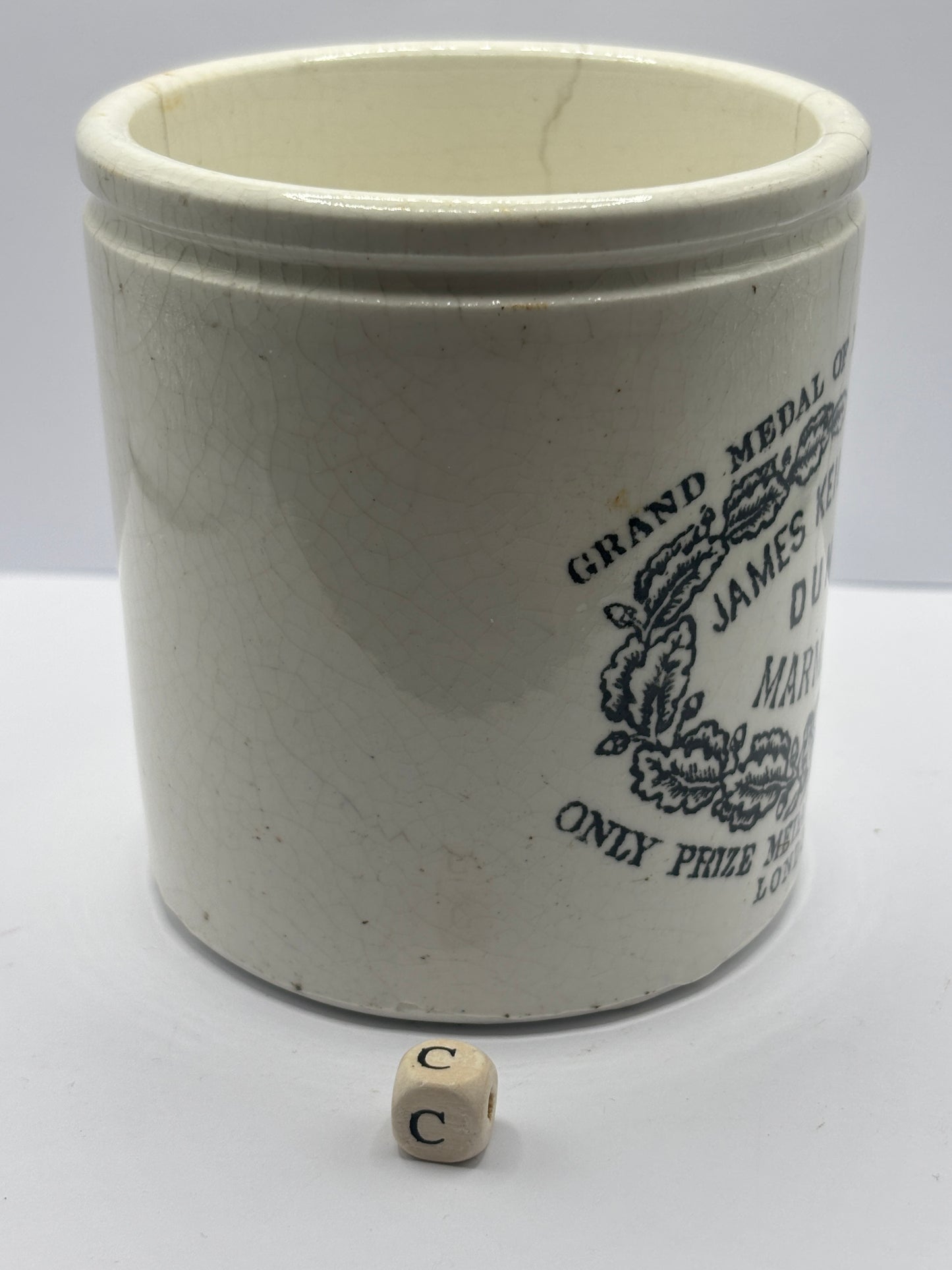Old 1lb James Keiller dundee marmalade jar (c)
