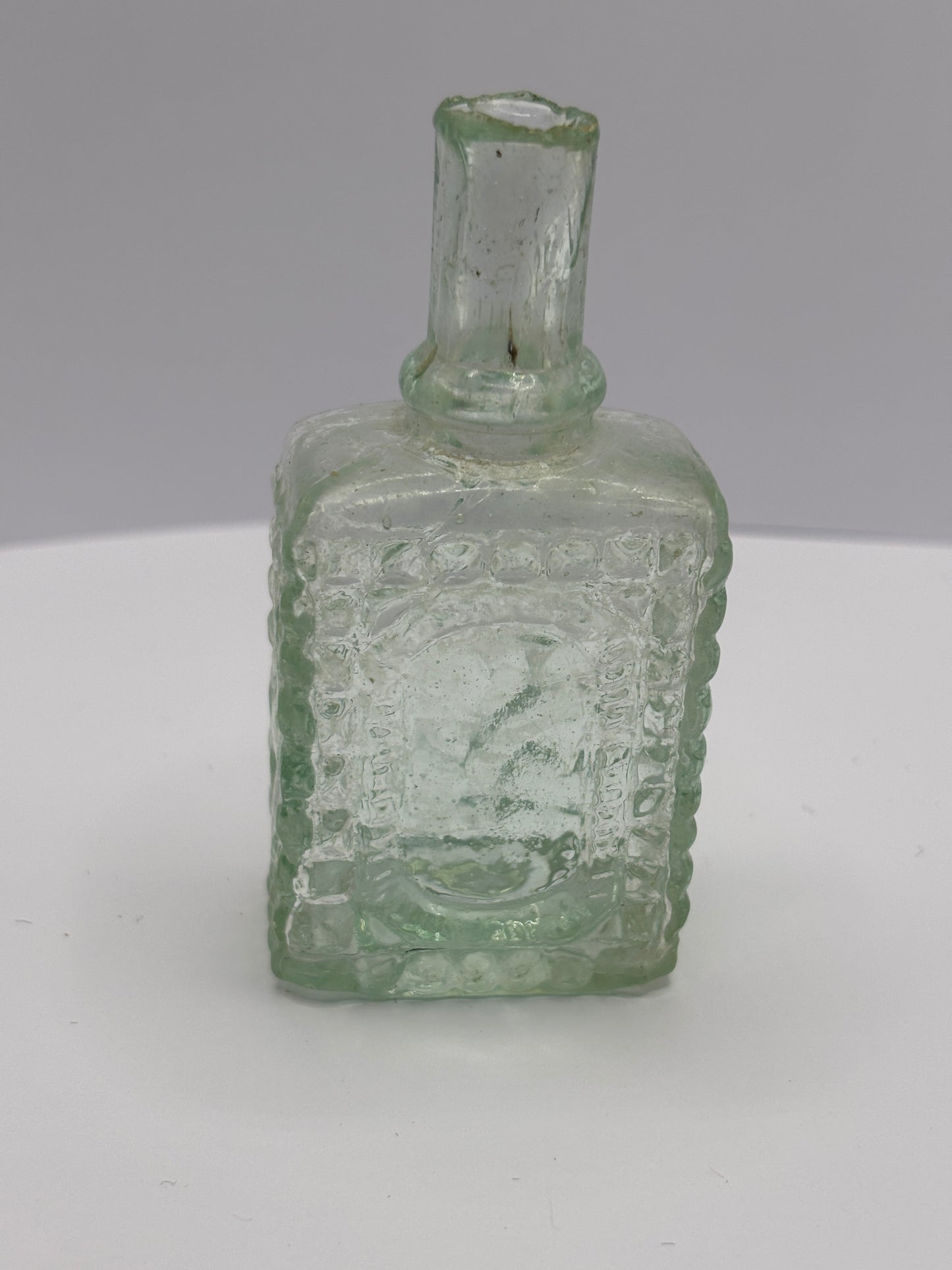 Old early glass scent bottle