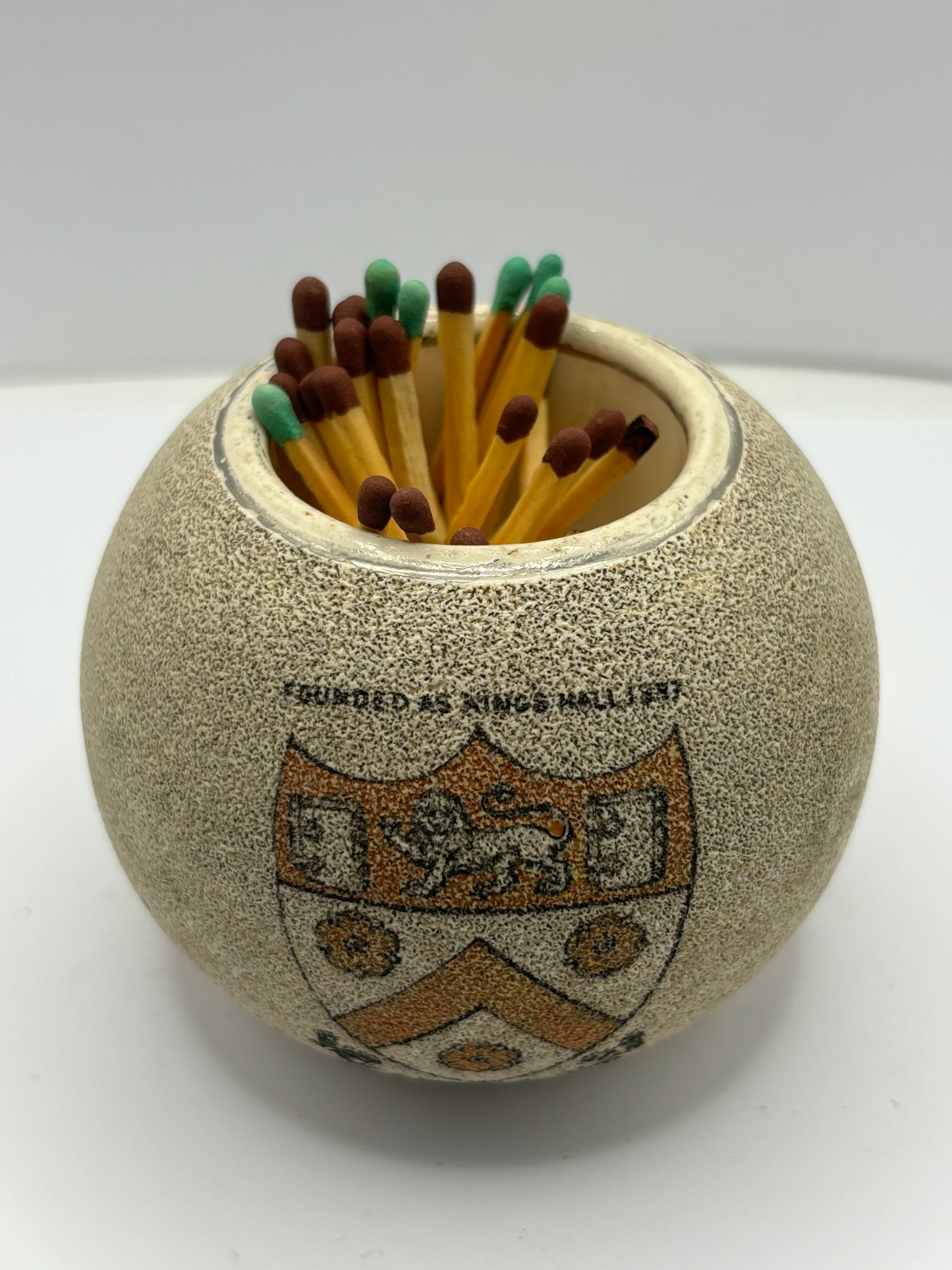 Cambridge university carltonware matchstriker