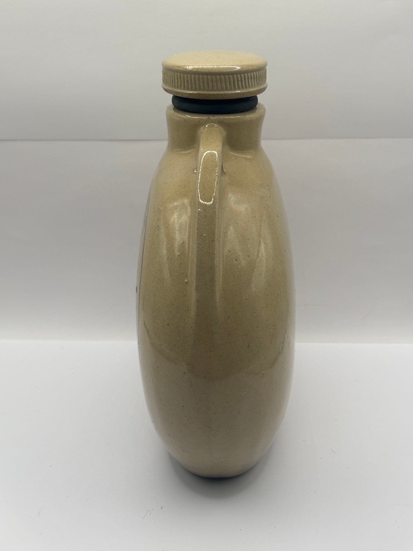 Old stoneware advertising foot warmer, The Arctic Footwarmer