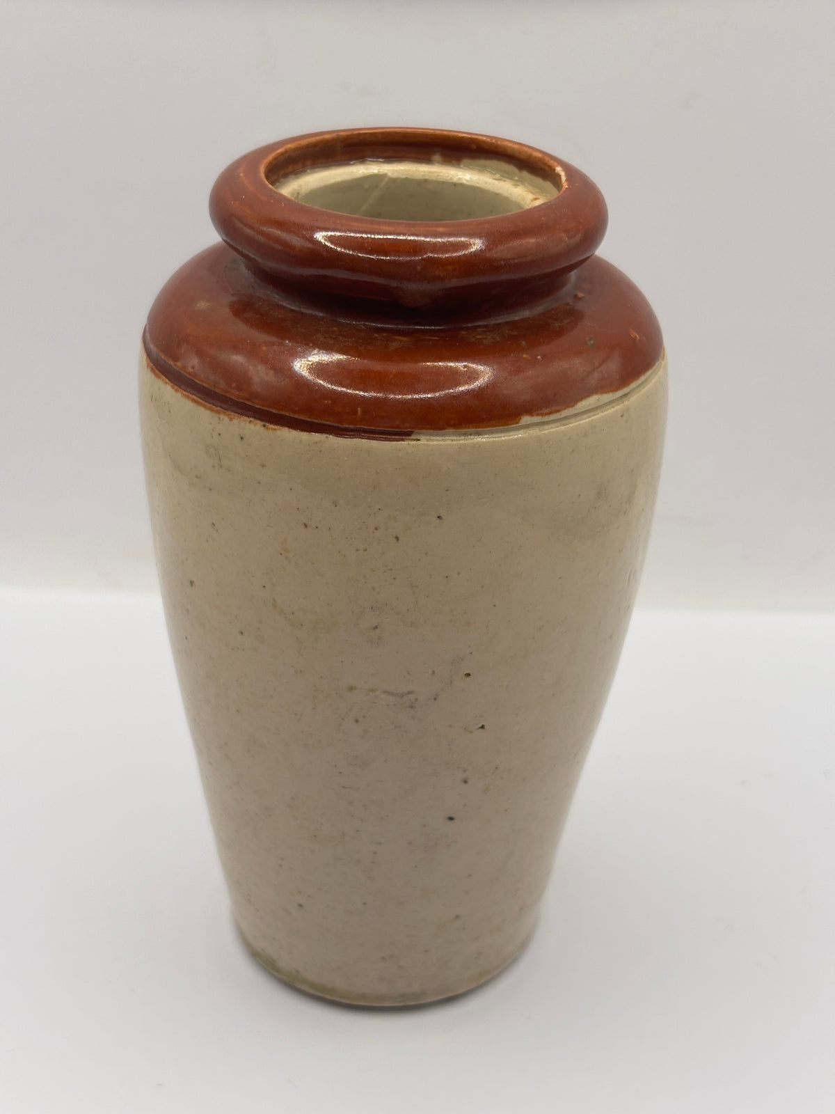 Old advertising cream pot, John Melrose, The southern counties creamery 12.5cms