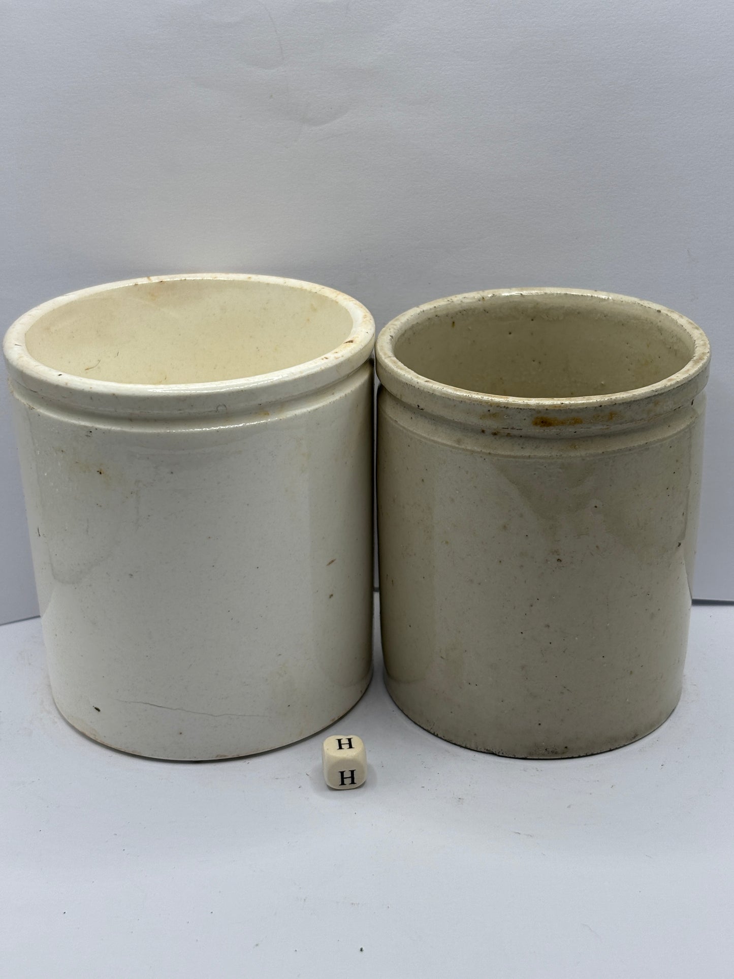 2 old advertising pots, Gray & Sons. Jam & marmalade