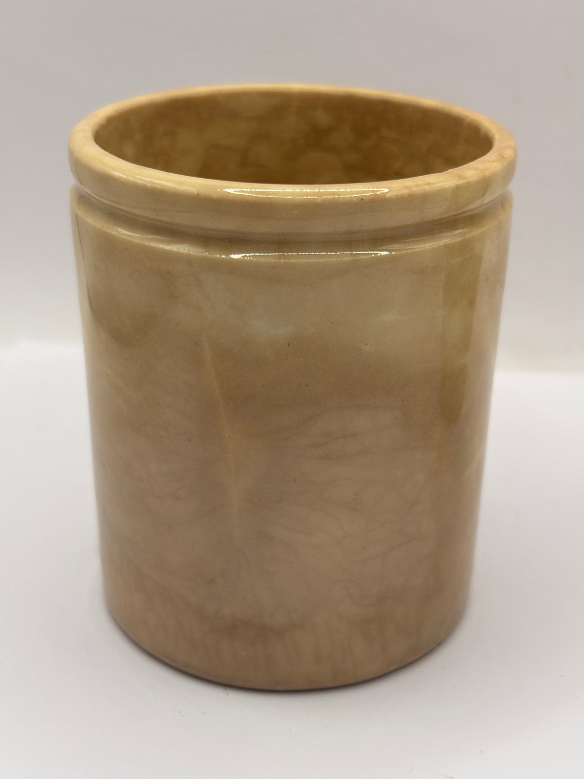 Old stoneware advertising jar, Cumberland rum butter