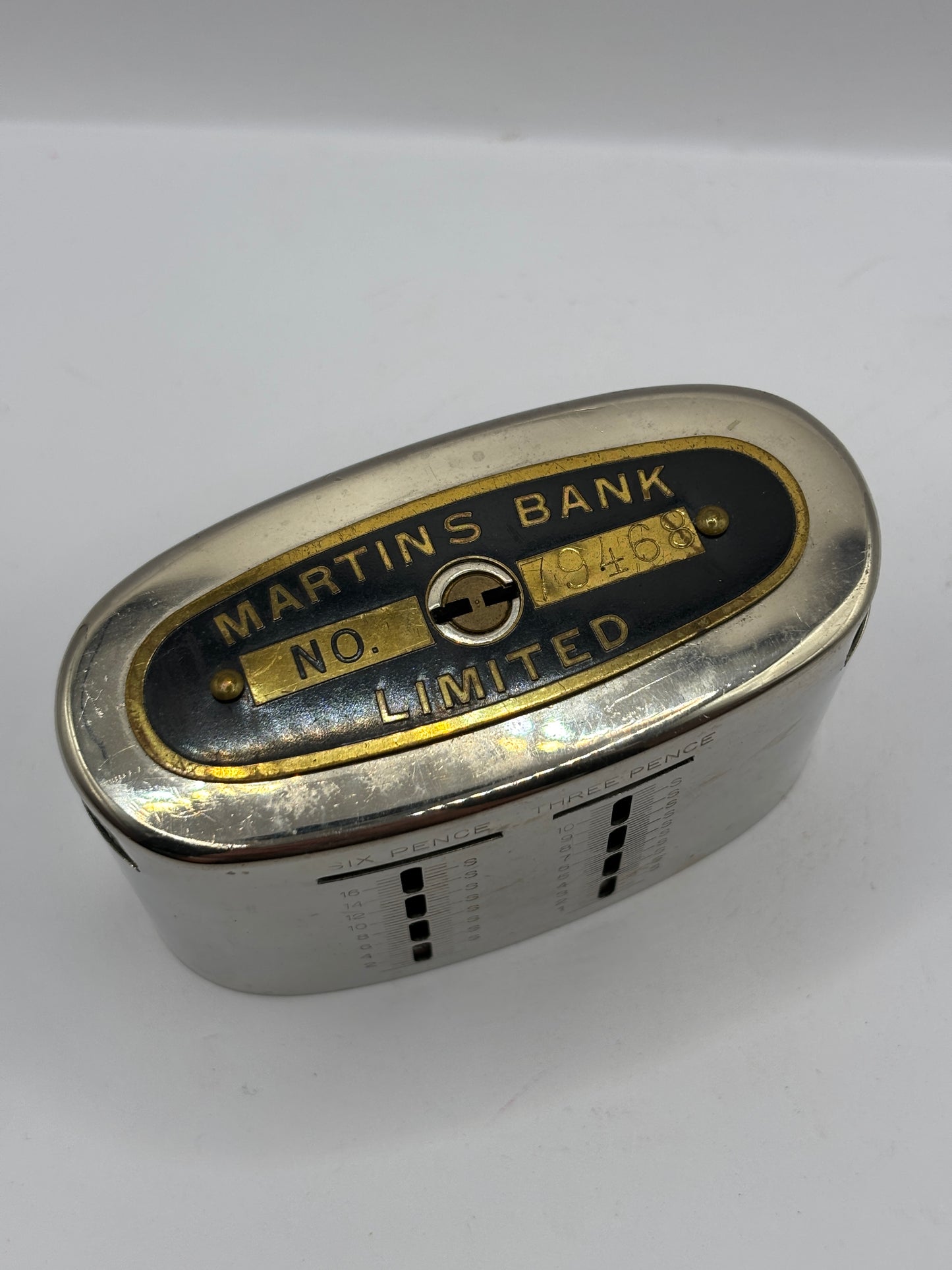 Old advertising money bank, Martins Bank