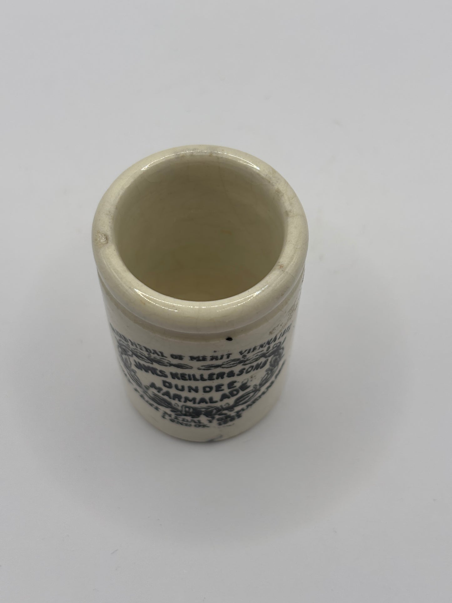 Old miniature James Keiller Dundee marmalade Jar