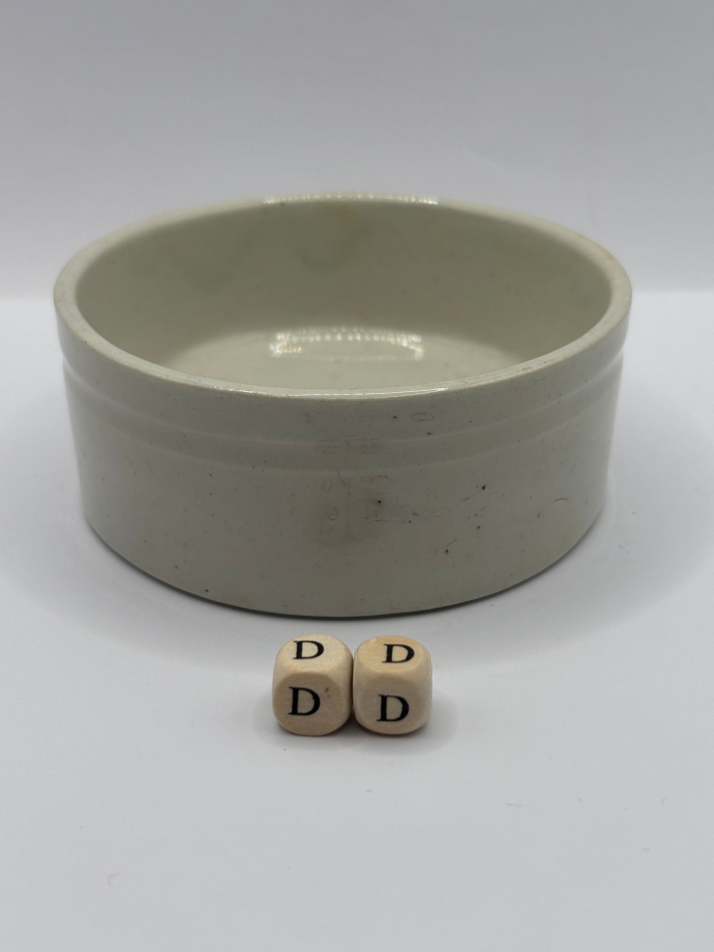 Old plain stoneware meat paste pot, potted meat (DD)